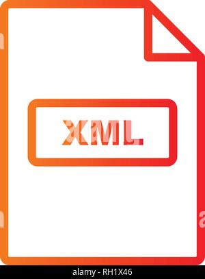 XML Vector Icon Sign Icon Vector Illustration For Personal And Commercial Use... Clean Look Trendy Icon... Stock Vector