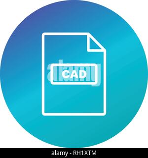 CAD Vector Icon Sign Icon Vector Illustration For Personal And Commercial Use... Clean Look Trendy Icon... Stock Vector
