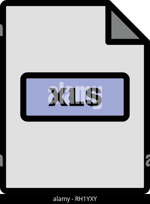 XLS Vector Icon Sign Icon Vector Illustration For Personal And Commercial Use... Clean Look Trendy Icon... Stock Vector