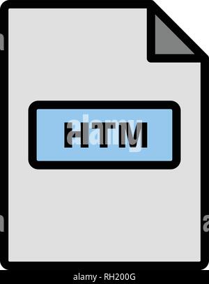 HTM Vector Icon Sign Icon Vector Illustration For Personal And Commercial Use... Clean Look Trendy Icon... Stock Vector
