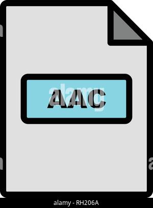 AAC Vector Icon Sign Icon Vector Illustration For Personal And Commercial Use... Clean Look Trendy Icon... Stock Vector