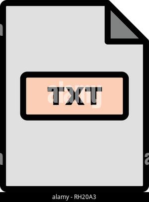 TXT Vector Icon Sign Icon Vector Illustration For Personal And Commercial Use... Clean Look Trendy Icon... Stock Vector
