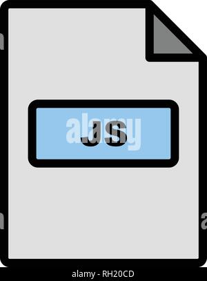JS Vector Icon Sign Icon Vector Illustration For Personal And Commercial Use... Clean Look Trendy Icon... Stock Vector