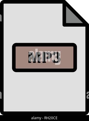 MP3 Vector Icon Sign Icon Vector Illustration For Personal And Commercial Use... Clean Look Trendy Icon... Stock Vector