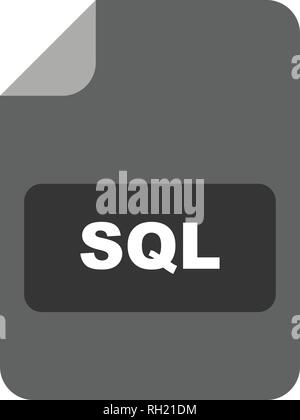 SQL Vector Icon Sign Icon Vector Illustration For Personal And Commercial Use... Clean Look Trendy Icon... Stock Vector