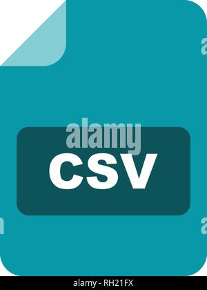 CSV Vector Icon Sign Icon Vector Illustration For Personal And Commercial Use... Clean Look Trendy Icon... Stock Vector