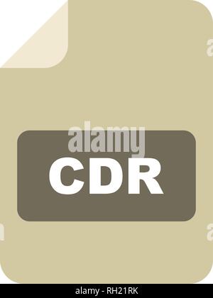 CDR Vector Icon Sign Icon Vector Illustration For Personal And Commercial Use... Clean Look Trendy Icon... Stock Vector