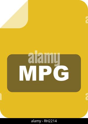 MPG Vector Icon Sign Icon Vector Illustration For Personal And Commercial Use... Clean Look Trendy Icon... Stock Vector