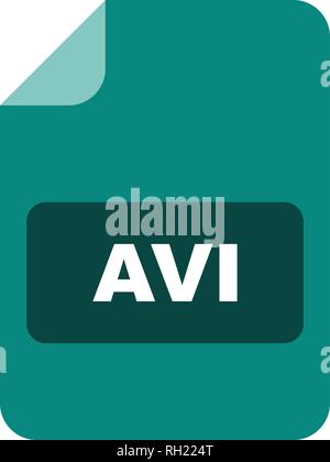 AVI Vector Icon Sign Icon Vector Illustration For Personal And Commercial Use... Clean Look Trendy Icon... Stock Vector