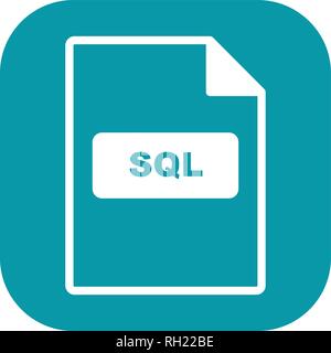 SQL Vector Icon Sign Icon Vector Illustration For Personal And Commercial Use... Clean Look Trendy Icon... Stock Vector