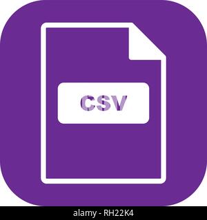 CSV Vector Icon Sign Icon Vector Illustration For Personal And Commercial Use... Clean Look Trendy Icon... Stock Vector