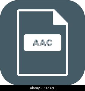 AAC Vector Icon Sign Icon Vector Illustration For Personal And Commercial Use... Clean Look Trendy Icon... Stock Vector