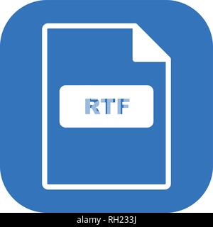 RTF Vector Icon Sign Icon Vector Illustration For Personal And Commercial Use... Clean Look Trendy Icon... Stock Vector