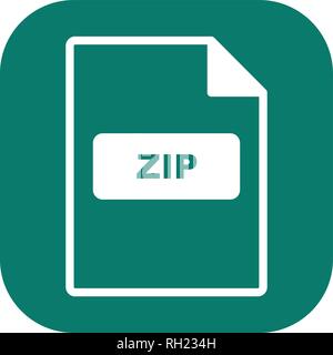 ZIP Vector Icon Sign Icon Vector Illustration For Personal And Commercial Use... Clean Look Trendy Icon... Stock Vector