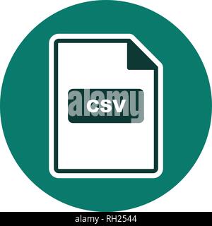 CSV Vector Icon Sign Icon Vector Illustration For Personal And Commercial Use... Clean Look Trendy Icon... Stock Vector
