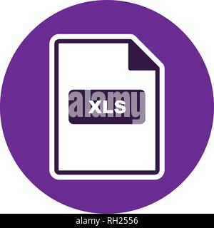 XLS Vector Icon Sign Icon Vector Illustration For Personal And Commercial Use... Clean Look Trendy Icon... Stock Vector