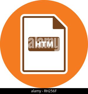 HTM Vector Icon Sign Icon Vector Illustration For Personal And Commercial Use... Clean Look Trendy Icon... Stock Vector