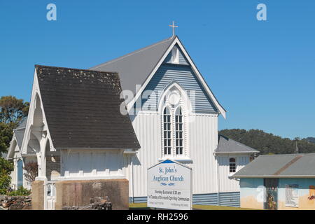 St. John's Anglican Church in Waihi, New Zealand Stock Photo
