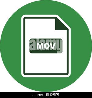 MOV Vector Icon Sign Icon Vector Illustration For Personal And Commercial Use... Clean Look Trendy Icon... Stock Vector