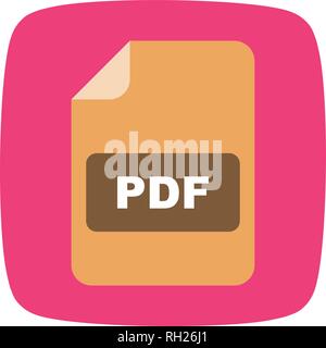 PDF Vector Icon Sign Icon Vector Illustration For Personal And Commercial Use... Clean Look Trendy Icon... Stock Vector