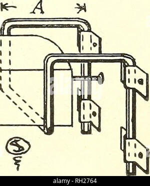 Built and used by poultrymen;. Poultry. Other Useful Devices as shown in  the illustration. This effectually prevents the chicks or fowls from  tipping the water or feed pans over, and will