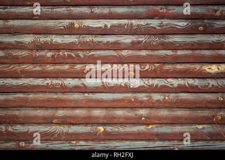 Brown logs texture. Vertical logs pattern background Stock Photo