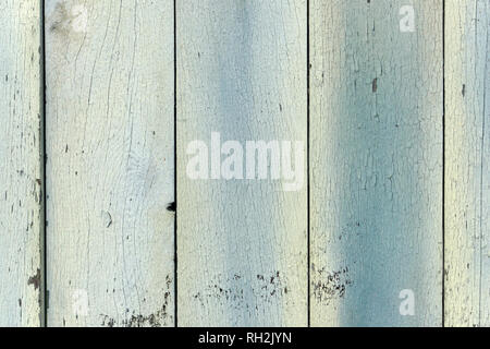 Pale blue green wooden fence background Stock Photo