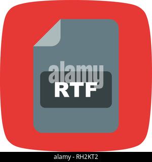 RTF Vector Icon Sign Icon Vector Illustration For Personal And Commercial Use... Clean Look Trendy Icon... Stock Vector