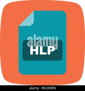 HLP Vector Icon Sign Icon Vector Illustration For Personal And Commercial Use... Clean Look Trendy Icon... Stock Vector