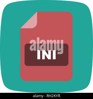 INI Vector Icon Sign Icon Vector Illustration For Personal And Commercial Use... Clean Look Trendy Icon... Stock Vector