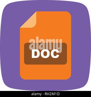 DOC Vector Icon Sign Icon Vector Illustration For Personal And Commercial Use... Clean Look Trendy Icon... Stock Vector