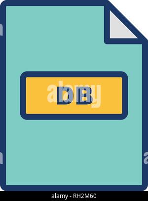 DB Vector Icon Sign Icon Vector Illustration For Personal And Commercial Use... Clean Look Trendy Icon... Stock Vector