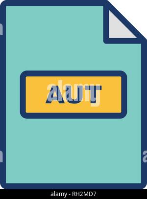 AUT Vector Icon Sign Icon Vector Illustration For Personal And Commercial Use... Clean Look Trendy Icon... Stock Vector