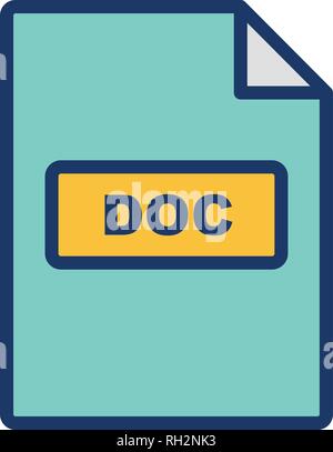 DOC Vector Icon Sign Icon Vector Illustration For Personal And Commercial Use... Clean Look Trendy Icon... Stock Vector