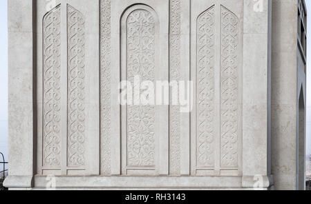 patterns on a white stone. Stock Photo