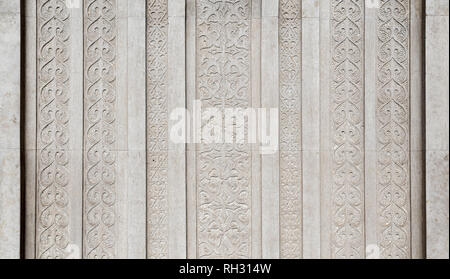 patterns on a white stone. Stock Photo