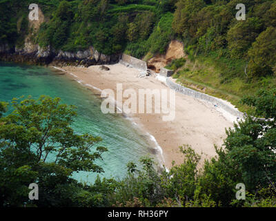 Fermain Bay from the Coastal Path, Guernsey, Channel Islands.UK. Stock Photo