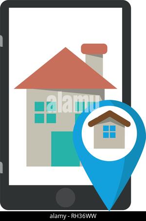 real estate online Stock Vector