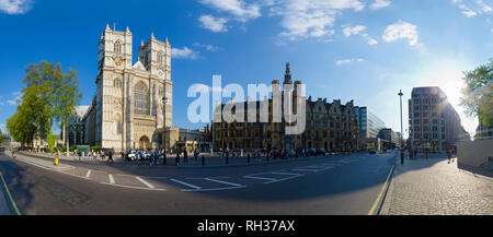 UK, England, London, Westminster Abbey, Great West Door Stock Photo