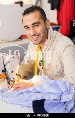 Tailor in studio Stock Photo