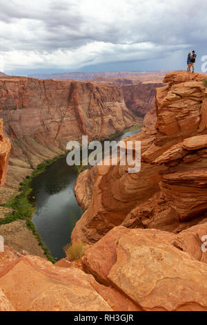 The Horseshoe Bend on the Colorado River, near Page, Arizona, United States. Stock Photo