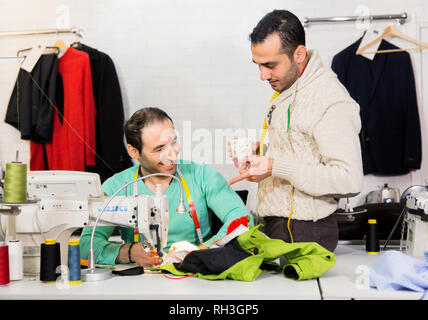 Tailors in studio Stock Photo