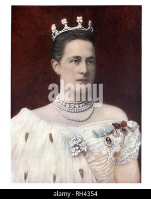 Olga Constantinovna of Russia was Queen consort of the Hellenes as the wife of King George I. Stock Photo