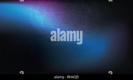 Illustration abstract design of futuristic background, Cobweb future cyberspace polygonal grid wallpaper. Technology big data concepts. Stock Photo