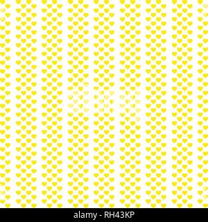 Yellow seamless heart pattern white background .EPS 10 Stock Vector