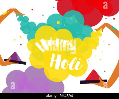 Poster design of Traditional Indian festival Holi. Bengali New Year. Stock Vector