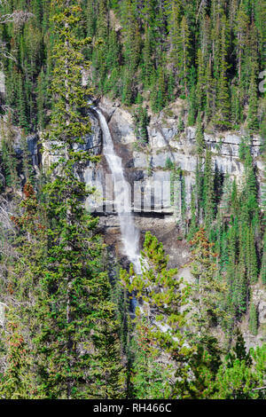 Bridal Veil Falls in Canada. Alberta, Canada. Stock Photo