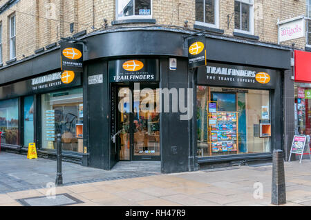 Trailfinders travel agents in Cambridge, England, UK Stock Photo - Alamy