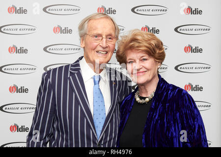 Nicholas Parsons at the Oldie of the Year Awards 2019 Oldie of the Year Lionel d’Or Oldie of the Year Award,  Lionel Blair, 90. Amanda Barrie and the  Stock Photo