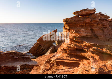Gantheaume Point at sunset in Broome, Western Australia, Australia Stock Photo